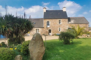 Typical breton house in a green environment for 5 people